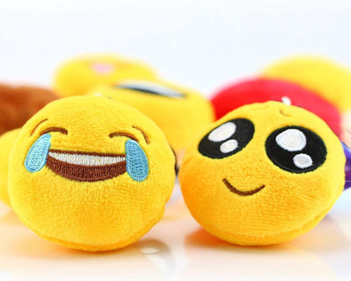 Emoticon Favores de Fiesta, Llavero Emoticon Paquete de 100 Mini Peluche Carnaval Premios para - Imagen 5 de 7