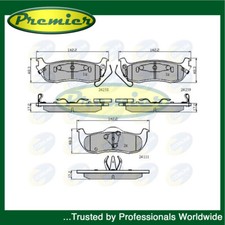 Premier set pastiglie freno posteriori si adatta a Jeep Grand Cherokee Commander + altri modelli