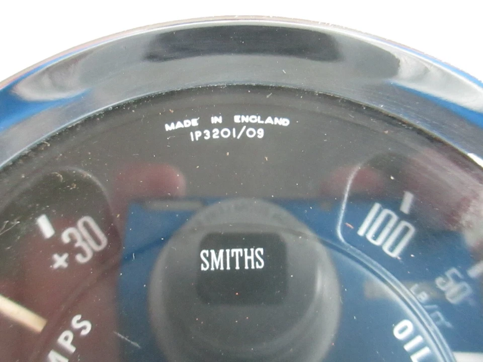 Smiths Water Temp Amps Oil Pressure Gauge, IP 3201/09 Car Instrument C93 - Image 2 of 4