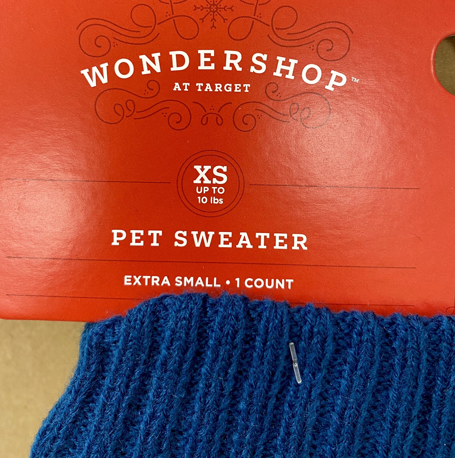 NWT Target Blue Snowflake Cat Dog Pet Knit Winter Sweater