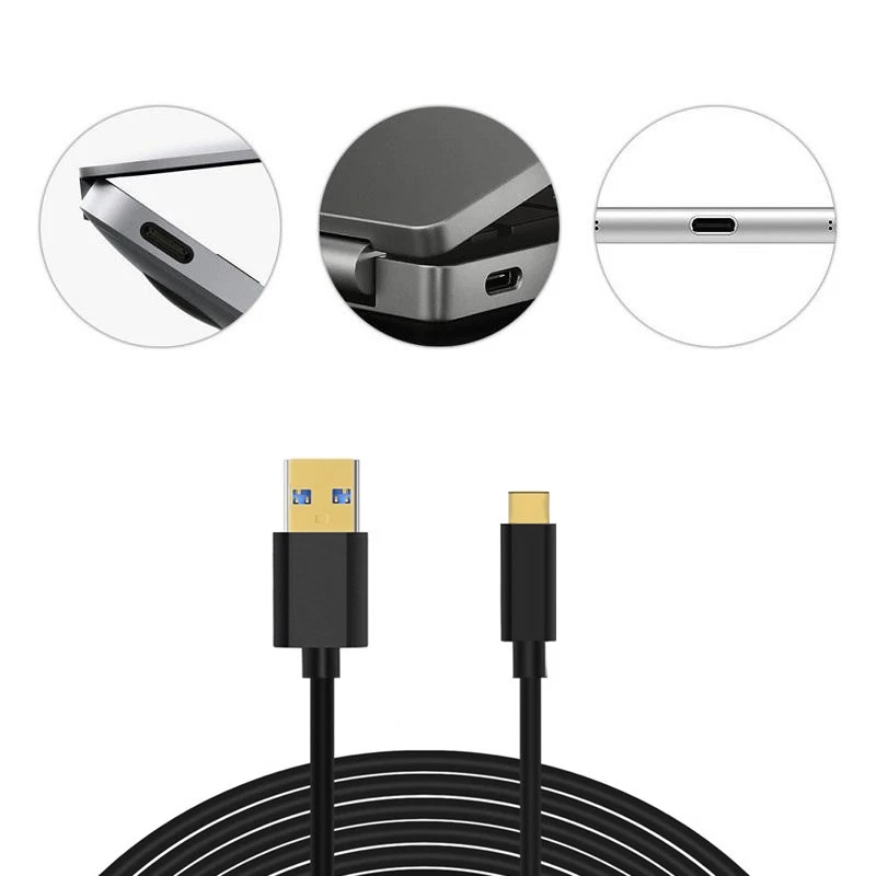 2m USB C Kabel zu USB 3.0 Ladekabel Schnell Datenkabel - Samsung Huawei Macbook - Bild 2 von 4