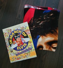 ELVIS PRESLEY 58  x 48  Throw Blanket  IN SEARCH OF ELVIS Book 1992 VINTAGE