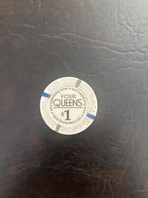 1.00 Chip from the Four Queens Casino Las Vegas Nevada B/R Inserts