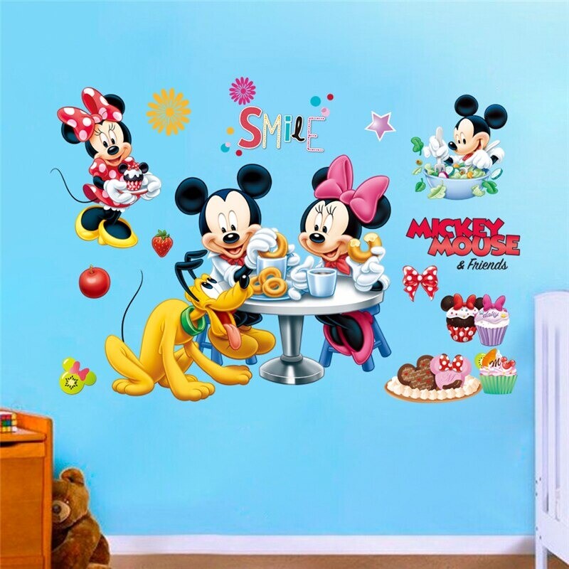 Decorazioni Muro Disney Kibi Adesivi Muro Minnie Disney Adesivi Muro Mickey Mouse Adesivo Da Parete Minnie Camera Da Letto Bambini Stickers Muro Bambini Mickey Mouse Adesivi Muro Topolino Disney Adesivi Da Parete - 8