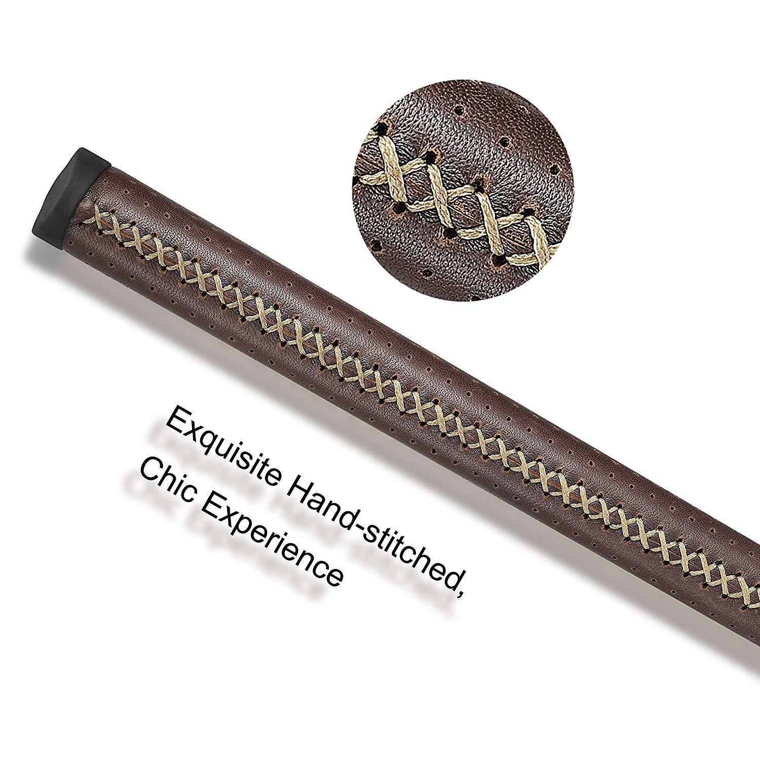 CHAMPKEY Real Leather Lightweight Perforated Breathable Golf Putter