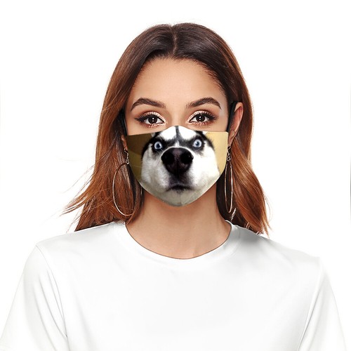 Adult Adjustable Washable Funny 3D Dog Mouth Masks Protective Cosplay Facemasks - Picture 14 of 40