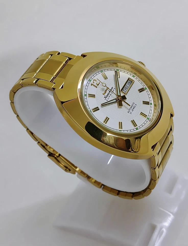 Vintage HMT KANCHAN SUPREME Day & Date Automatic 21-Jewels Men's Wristwatch - Image 4 of 4