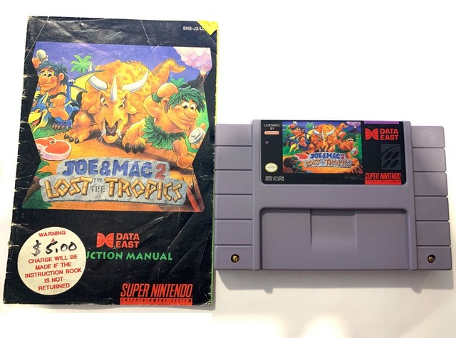 Joe Mac 2 Lost In The Tropics Super Nintendo Entertainment System 1995 European Version For Sale Online Ebay