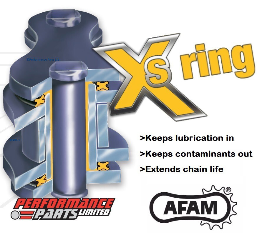 Kawasaki ZX10RR 21-23 AFAM XHR 520 Pitch Gold X-Ring Chain + RLK