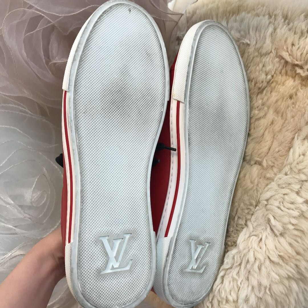 used louis vuitton shoes red bottoms