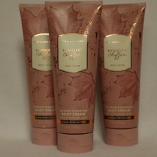 Bath Body Works Raspberry Chiffon Ultimate Hydration Shea Body Cream Set of 3