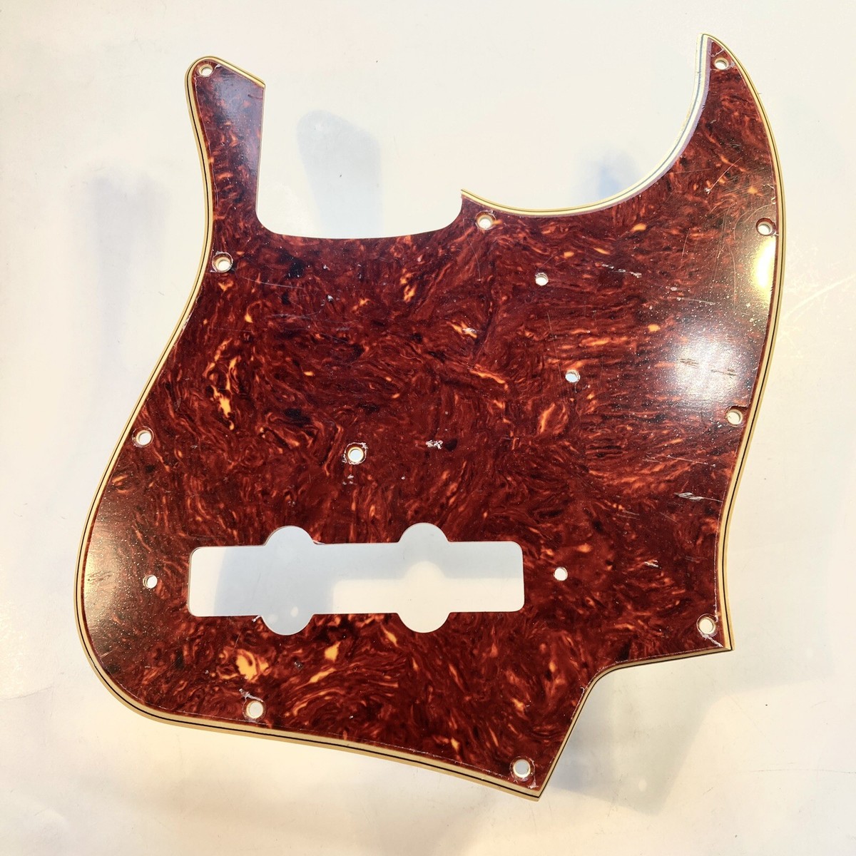 Celluloid Tortoise Pickguard for '62-'64 Fender Jazz Bass Wide