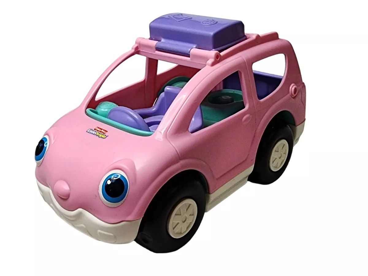 Fisher price little people pink car 2025