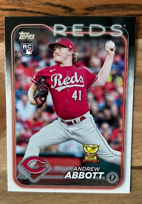 2024 Topps Series 1 Andrew Abbott #214 Rookie Card Cincinnati Reds RC