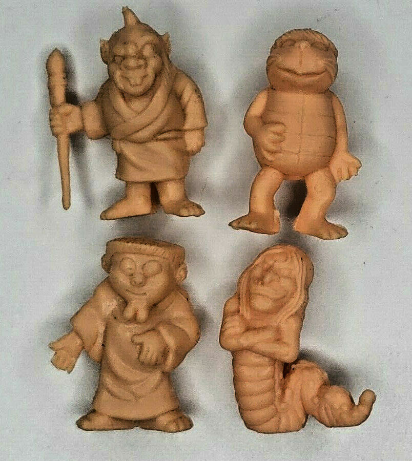 Vintage 12 Weird Monster Disfigured Lucky Yuckies Set Vending Toy