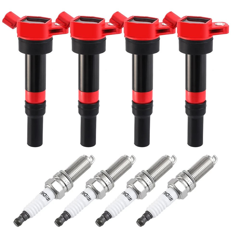 4 Ignition Coils + 4 Spark Plug for Hyundai Elantra Tucson Kia Forte Soul UF651 - Image 4 of 4