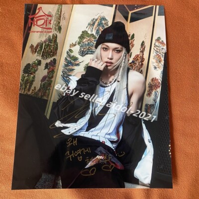 STRAY KIDS FELIX Autographed Photo Walkin On Water 合 HOP 8*10 K-POP COLLECTION E