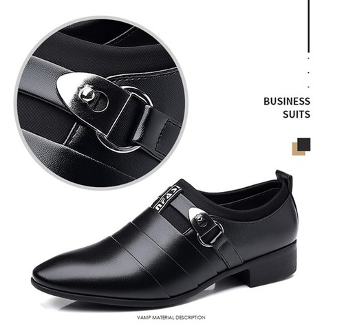 Men's Patent Faux Leather Tuxedo Dress Shoes Formal Shiny Wedding Prom Oxfords - Picture 114 of 155