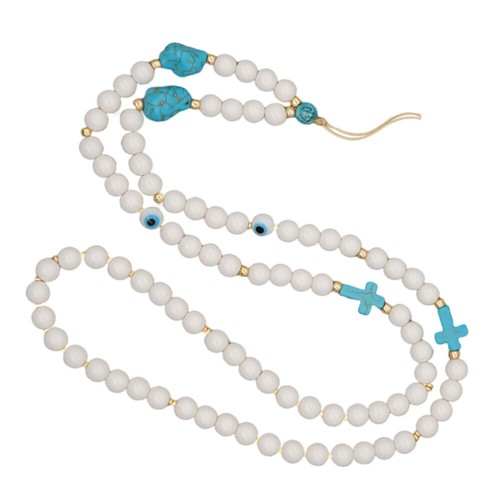 Turquoise Mobile Phone Chain Beaded Pearls Wrist Strap Hanging Neck - 第 12/12 張圖片