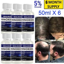 6PCS Extras Strength Mens Regrowth Treatment Recover 6Month Hair Growth Solution