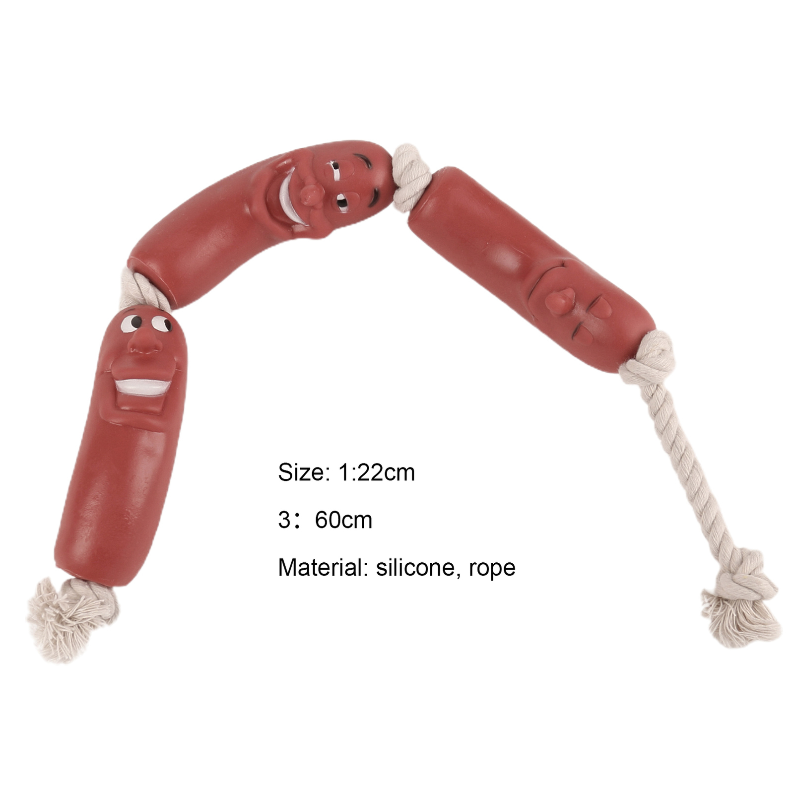 Sausage Dog Toys Easy to Clean Stain Resistant Plush Sausage Shape Dog