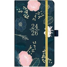 2026-2029 Monthly Pocket Planner - 3 Year Monthly Calendar with Leather Cover