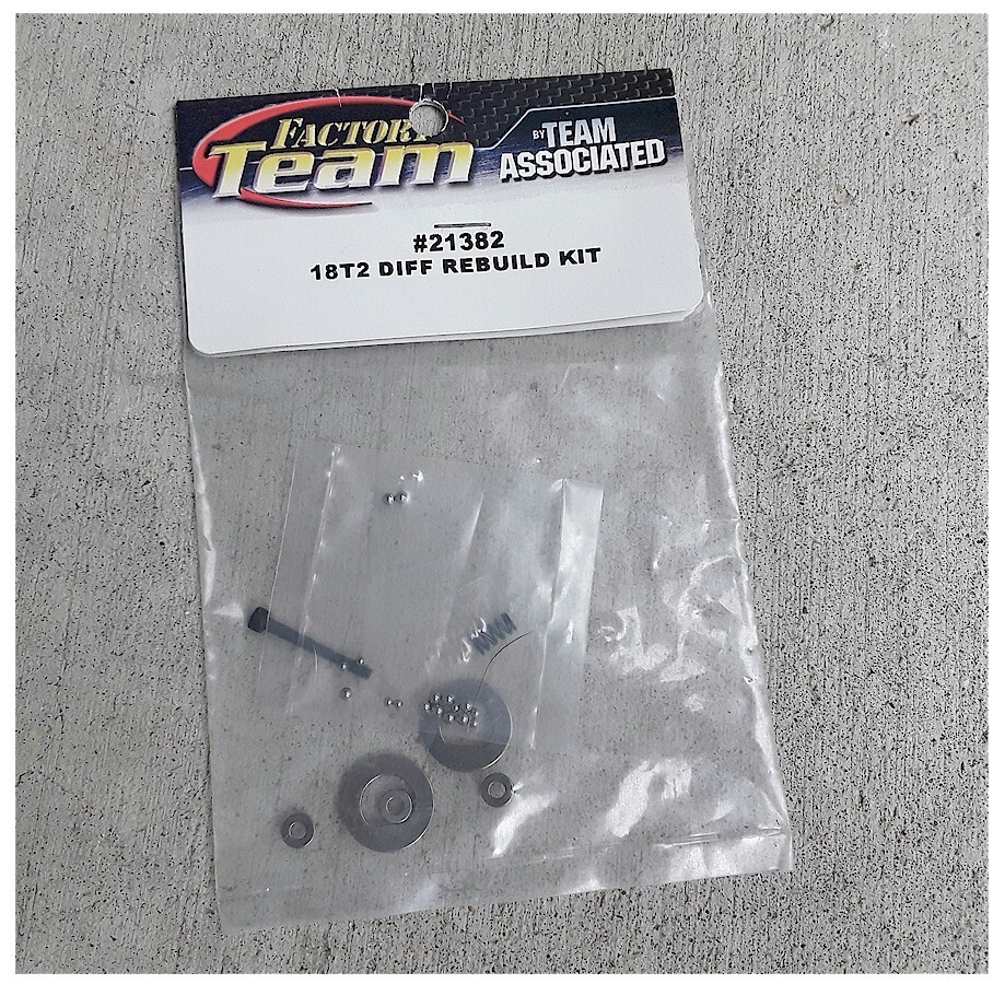 Vintage RC Car Team Associated 21382 18T2 Diff Differential Rebuild Kit OldStock