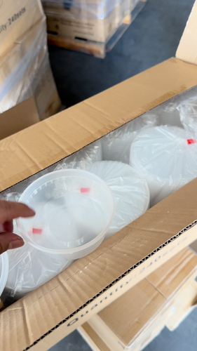 8oz Plastic Deli Food Storage Containers with Lids - 24 Count - Video 1 of 1