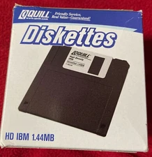 Quill Diskettes HD IBM 1.44 MB Lot Of 25 Formatted Brand New Sealed Floppy VTG