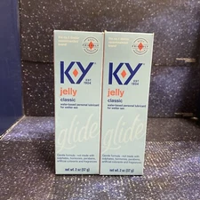 2X KY Jelly Classic Glide Water Based Personal Lubricant Gentle Formula  01-26+