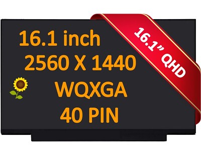 165hz Display for HP Omen 16-k0033dx LCD LBL 16.1'' QHD Gaming Screen 16-k0023dx