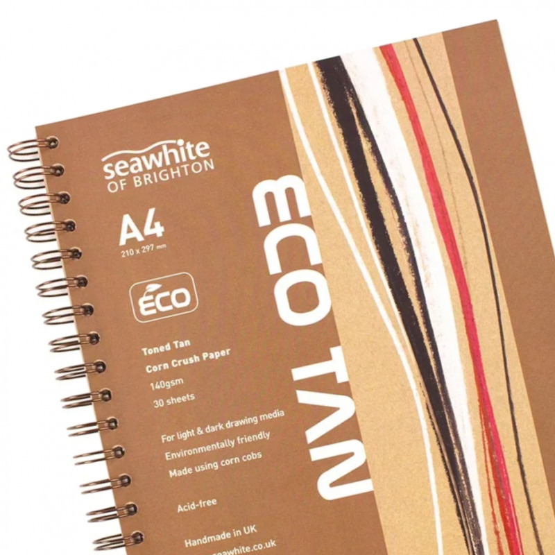 Seawhite ECO Tan A4 Spiral Sketchbook