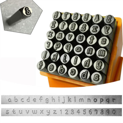 3mm Number and Letter Stamp Set 36PC(a-z & 0-9) Industrial Grade Lowercase Punch