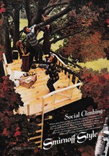 1979 Smirnoff: Social Climbing, Tree Vintage Print Ad