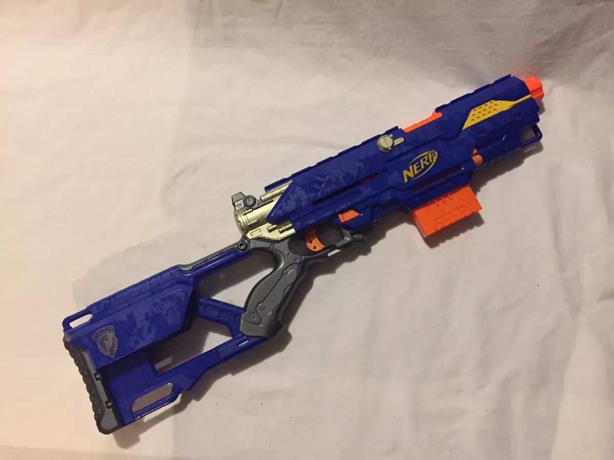 Nerf N-Strike LongStrike CS-6 Sniper Rifle Blue w/ Sight Looks