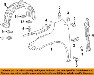 TOYOTA OEM 16-22 RX350 Fender Fender Components-Fender Liner 538050E070