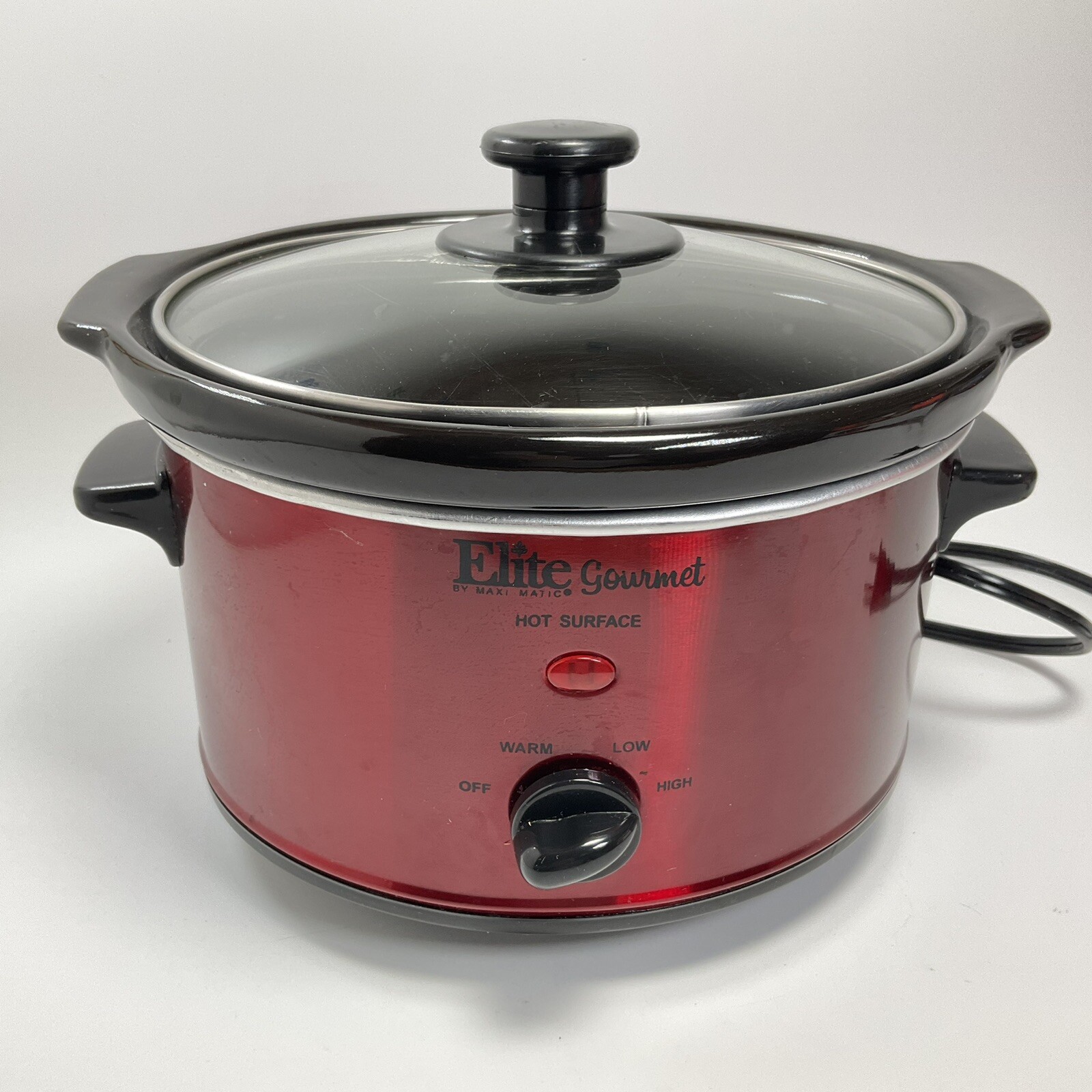 Elite Gourmet Model Mst275xr# Red Slow Cooker W/Box