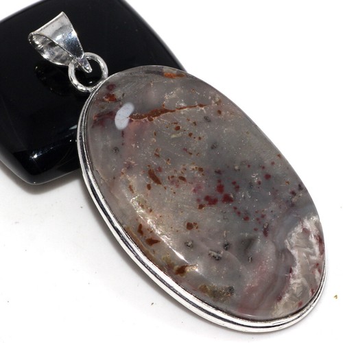 925 Silver Plated Mexican Laguna Lace Ethnic Pendant Jewelry Size 2" GW