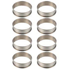 Professional Baking Tools Stainless Steel Mousse Rings Cake Cookies Molds 8pcs