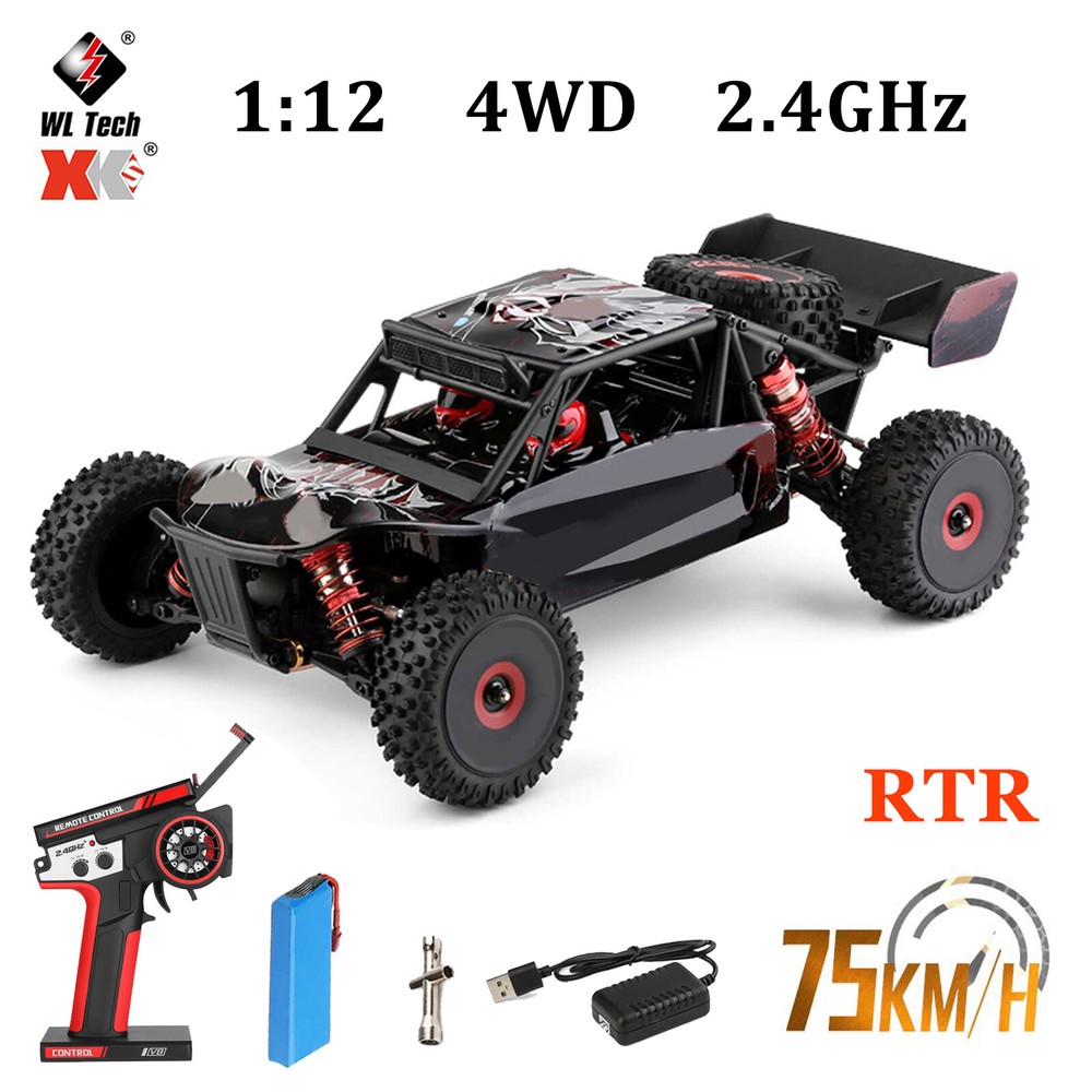 WLtoys 124016 RC Car Off-Road Crawler 1/12 2.4GHz Racing 75km/H High Speed Xmas