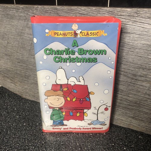 A Charlie Brown Christmas VHS Movie Red Clamshell Peanuts Classic Tape