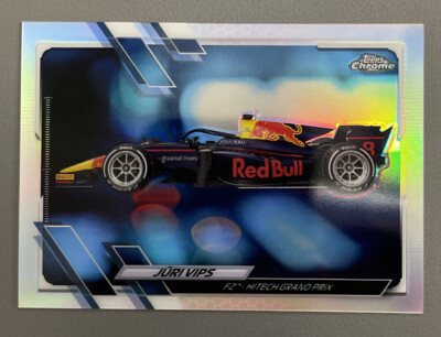 Juri Vips 2021 Topps Chrome Formula 1 F1 Refractor Card #127 Dallara Mecachrome