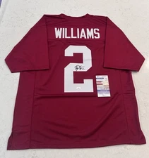 Ryan Williams Autographed Signed Jersey Custom Alabama  Football JSA Cert