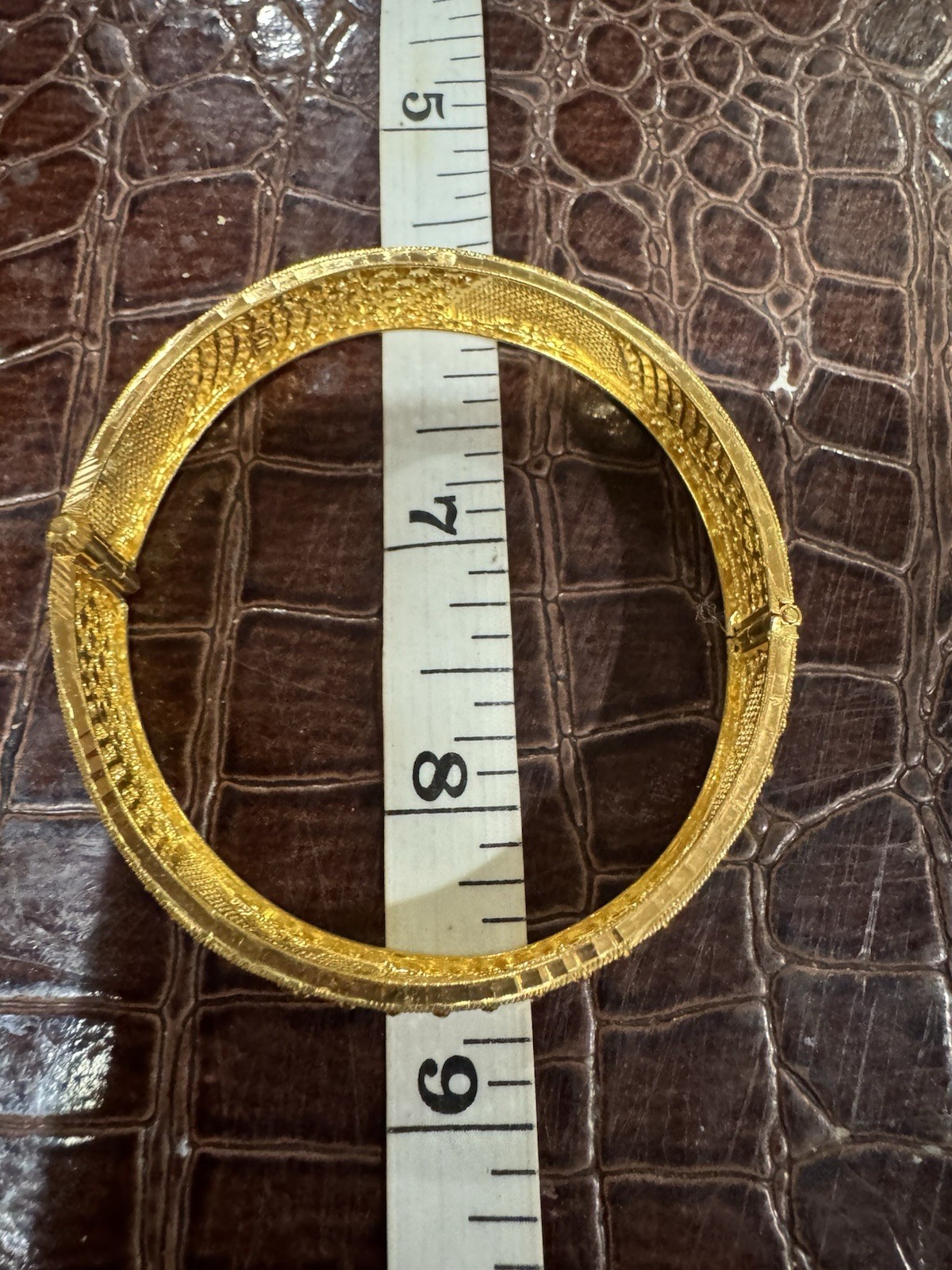 22K Solid Gold Hinged Bangles – Matching Pair (Se… - image 24