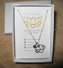 Infinity Heart Necklace Belleza Mia Kendra Goodrich Handmade Mother  Son Gift