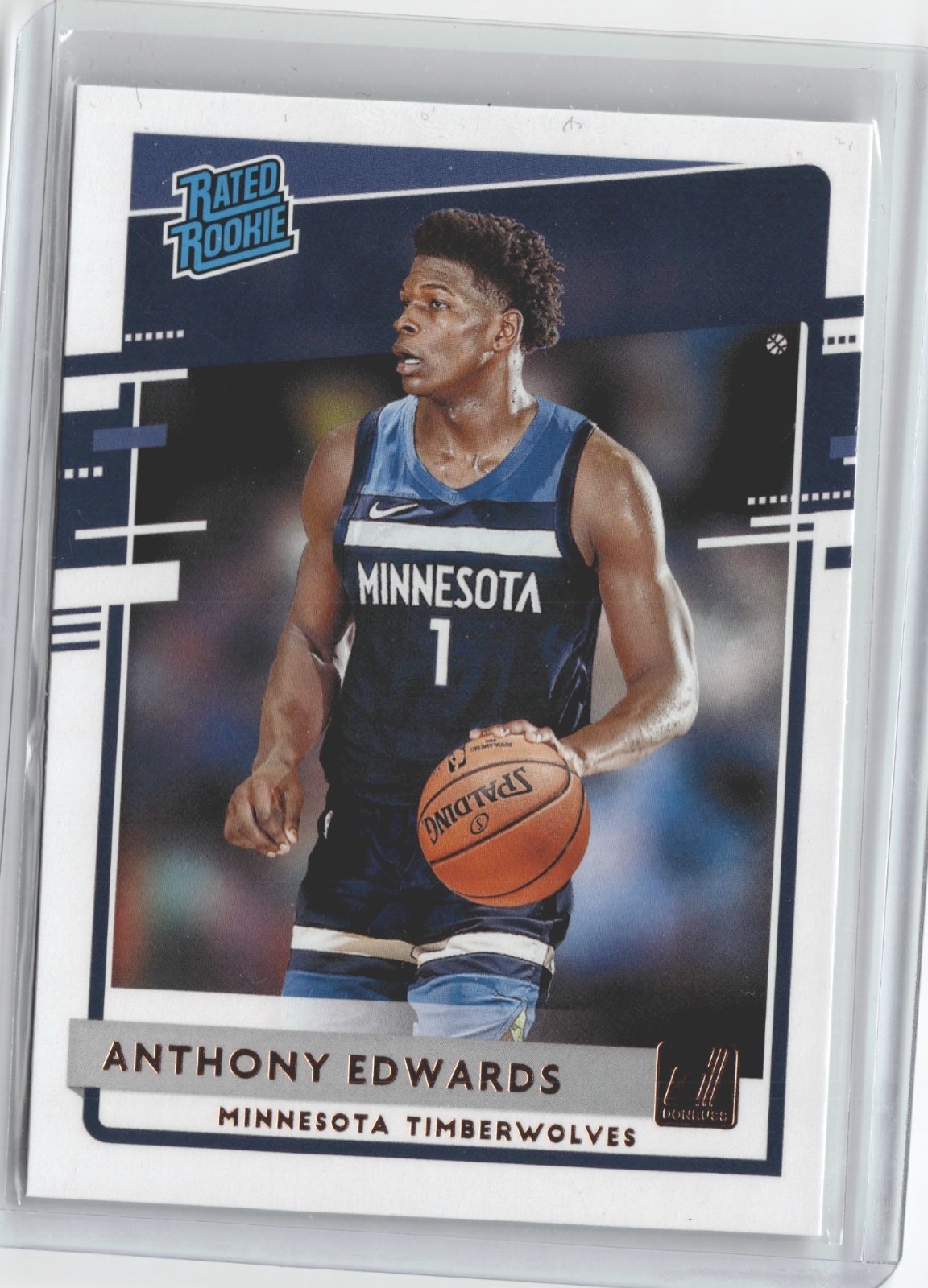2020 Anthony Edwards Donruss Rated Rookie #201