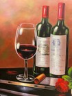  oil on canvas piano with red wine and rose 24 x 36” — photo 3