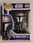 Funko Pop! Vinyl: Star Wars - The Mandalorian with Grogu (On Back) #818