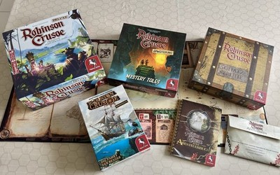 Robinson Crusoe Deluxe Brettspiel Megaset deutsch Alle Erweiterungen