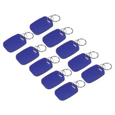 12Pcs IC Card M1 Key Fobs RFID Proximity 13.56MHz Read Only Smart Tag Blue